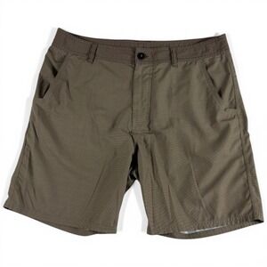 Prana Breathe Mens Shorts Size 35 Brown Hiking Outdoor Lightweight Rugged 5800